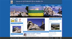 Desktop Screenshot of comune.castelnuovodelladaunia.fg.it