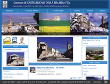 Tablet Screenshot of comune.castelnuovodelladaunia.fg.it